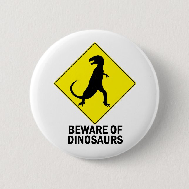 Dinosaurier Button (Vorderseite)