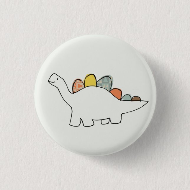 Dinosaurier Button (Vorderseite)