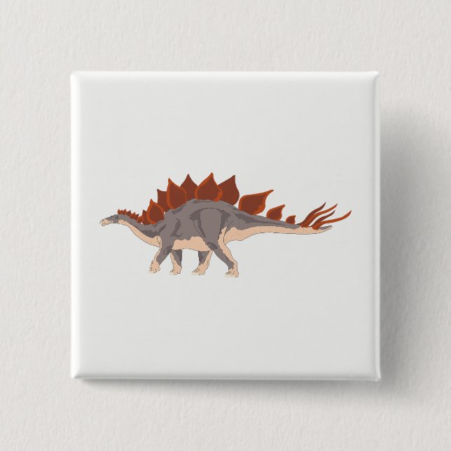 Dinosaurier Button (Vorderseite)