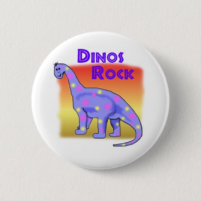 Dinosaurier Button (Vorderseite)