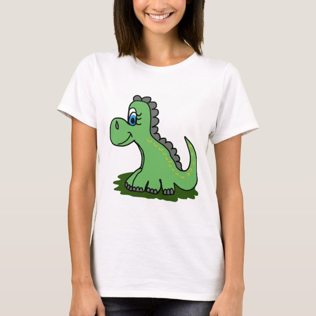 Dinosaurier-Cartoon T-Shirt (Vorderseite)