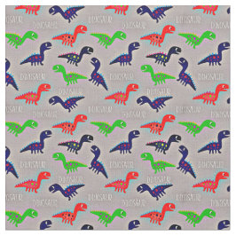 Dinosaurier Child's Drawings Red Blue Green Word Stoff