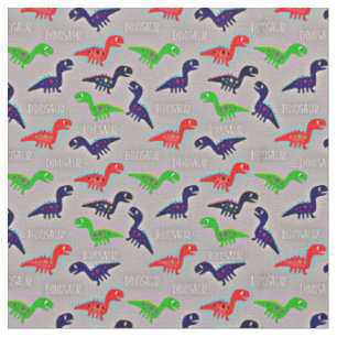 Dinosaurier Child's Drawings Red Blue Green Word Stoff