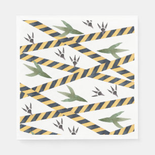Dinosaurier Construction Party Napkins Serviette