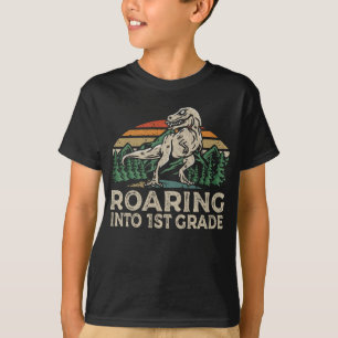 Dinosaurier der 1. Klasse, um zurück zur Schule zu T-Shirt