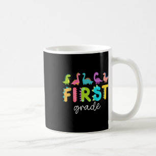 Dinosaurier der ersten Klasse gehen zur Schule Leh Kaffeetasse