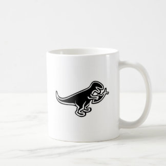 Dinosaurier, der Jesus-Fische isst Kaffeetasse