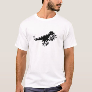 Dinosaurier, der Jesus-Fische isst T-Shirt