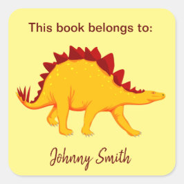 Dinosaurier Design Buchzeichen Sticker