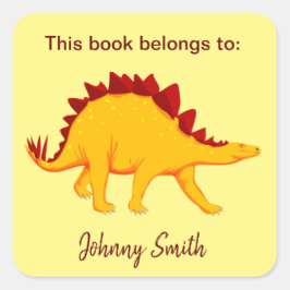 Dinosaurier Design Buchzeichen Sticker