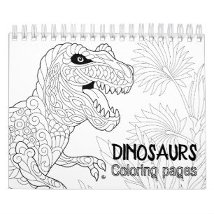 Dinosaurier, die Seiten färben Kalender