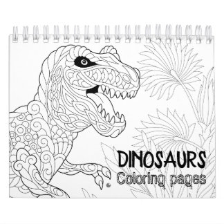 Dinosaurier, die Seiten färben Kalender