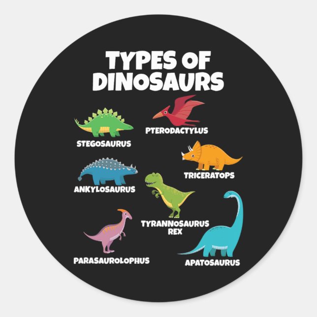 Dinosaurier Dinosaurier Lover für Kinder Runder Aufkleber (Vorderseite)