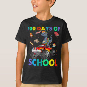 Dinosaurier Drive Truck 100 Tage Schulkids Boys T-Shirt