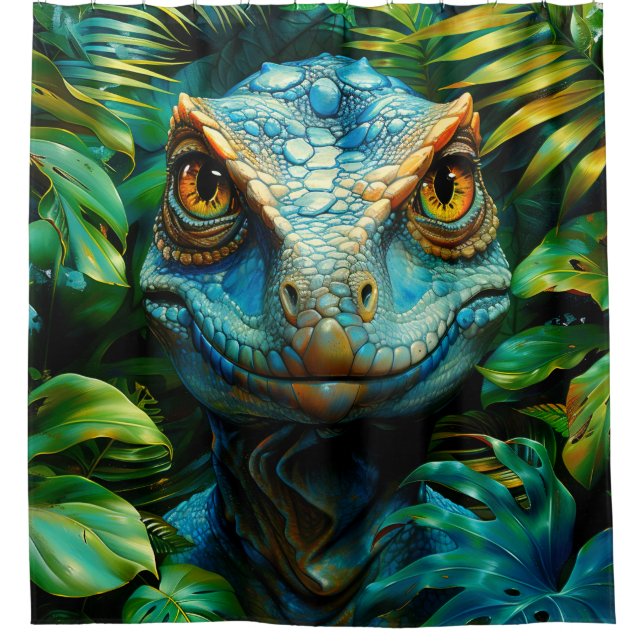 Dinosaurier Duschvorhang (Vorderseite)