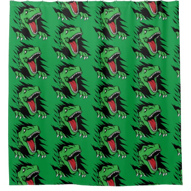 Dinosaurier Duschvorhang (Vorderseite)
