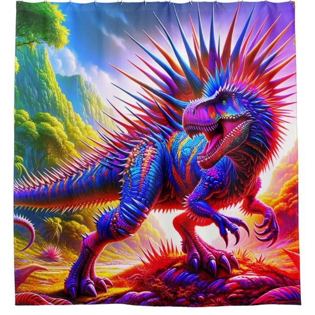 Dinosaurier Duschvorhang (Vorderseite)