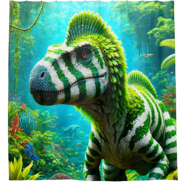 Dinosaurier Duschvorhang (Vorderseite)