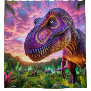 Dinosaurier Duschvorhang