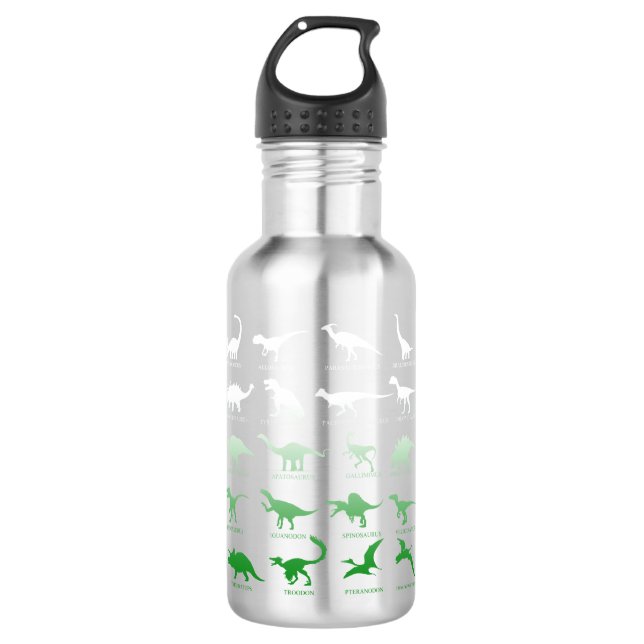 Dinosaurier Edelstahlflasche (Vorderseite)