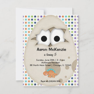 Dinosaurier Egg Einladung