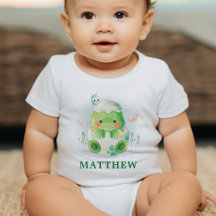 Dinosaurier Egg Watercolor Baby Bodysuit