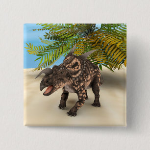 Dinosaurier Einiosaurus Button