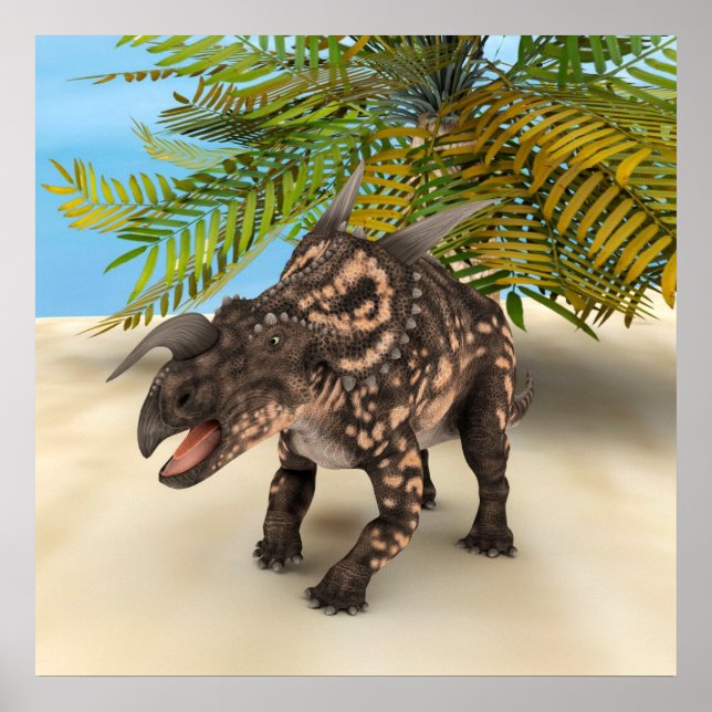 Dinosaurier Einiosaurus Poster (Vorne)
