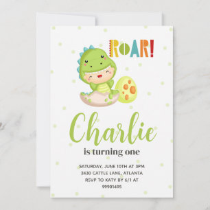 Dinosaurier Einladung zum Geburtstag, Einladung zu