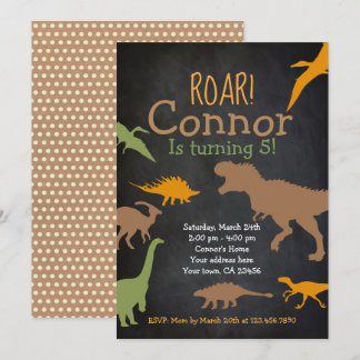 Dinosaurier Einladung zum Geburtstag, Party