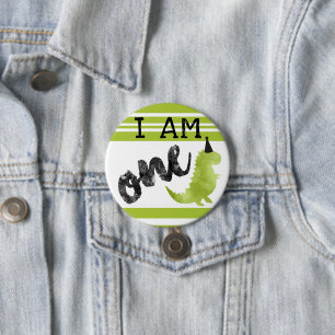 Dinosaurier-erstes Button