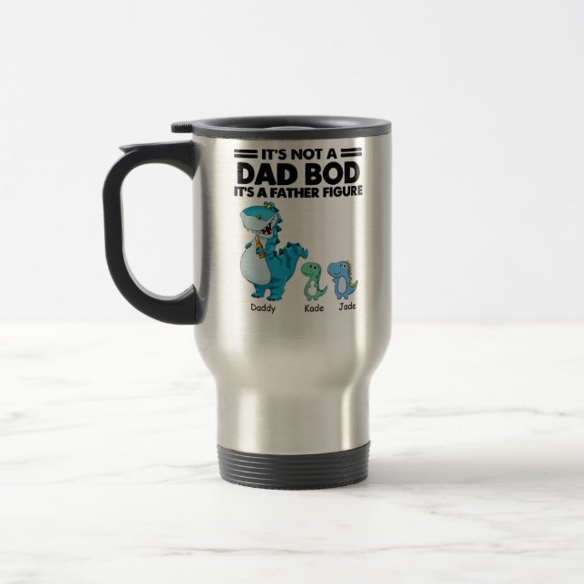 Dinosaurier Es ist kein Vater-Bod-T - Shirt Reisebecher (Links)