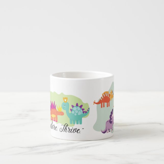 Dinosaurier Espressotasse (Vorderseite)