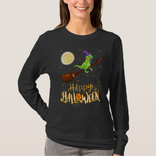 Dinosaurier-Fahrt Hexe Schrotflinte Dinosaurier Ha T-Shirt
