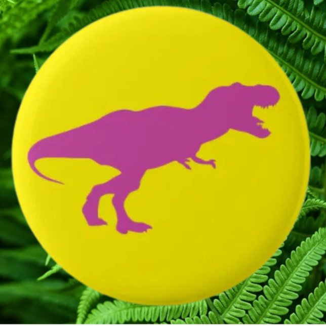 Dinosaurier farbenfroh gelb button (Bring your dream party to life with our selection of quality Dinosaur themed party supplies )