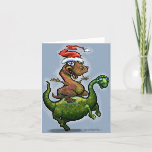 Dinosaurier Feiertagskarte