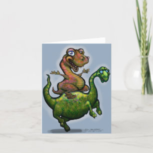 Dinosaurier Feiertagskarte
