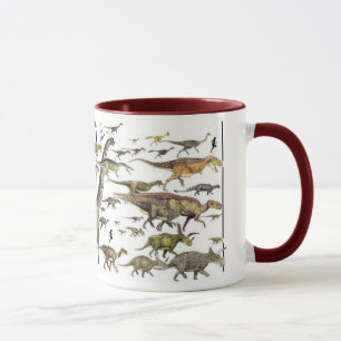Dinosaurier-Festzug-Tasse Paleoart durch Gregory Tasse