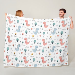 Dinosaurier! Fleecedecke. Fleecedecke
