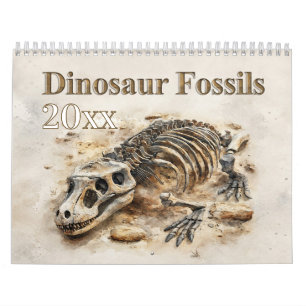 Dinosaurier-Fossilien – Prähistorisches Fossil Kalender