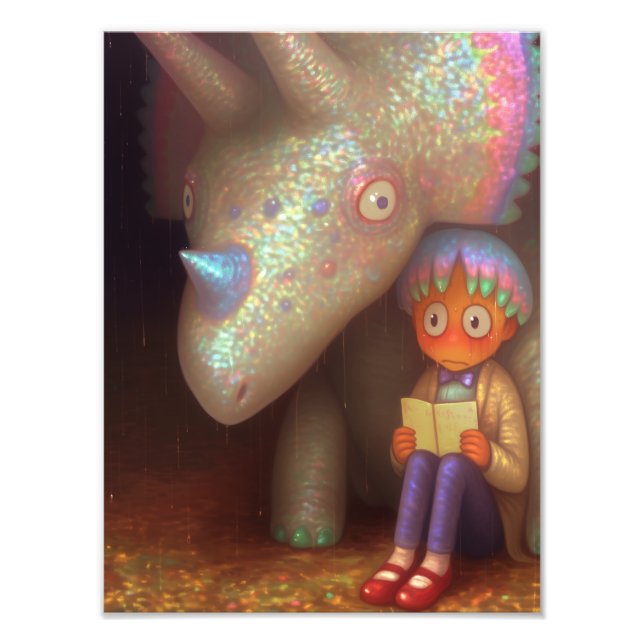 Dinosaurier Fotodruck (Vorne)