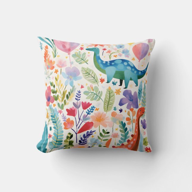 Dinosaurier für Kinder Kissen (Vorderseite)