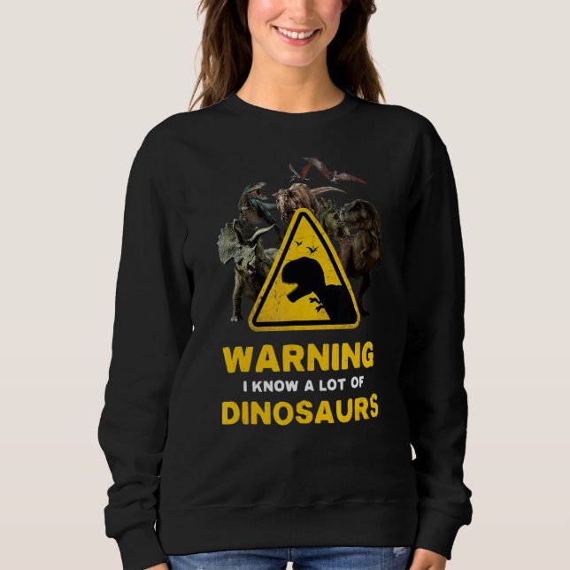 Dinosaurier für Kinder oder Erwachsene Sweatshirt (Vorderseite)