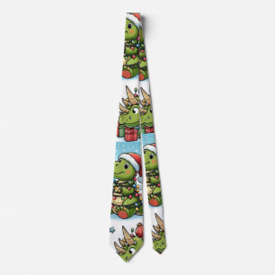 Dinosaurier für Weihnachten Crew Socken Krawatte