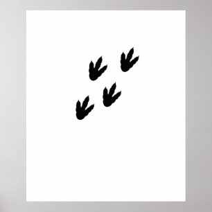 Dinosaurier-Fußspuren Poster