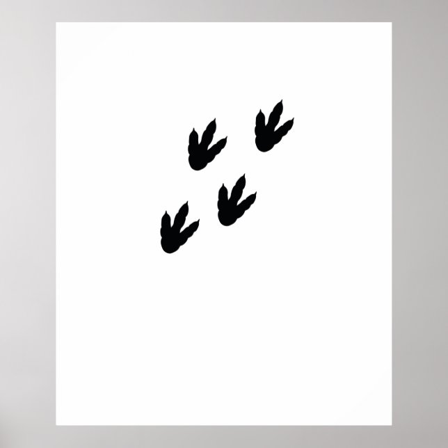 Dinosaurier-Fußspuren Poster (Vorne)