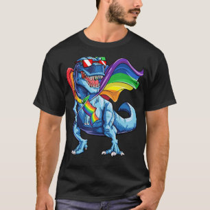 Dinosaurier Gay Pride Flag LGBT T Shirt Lesbian Bi