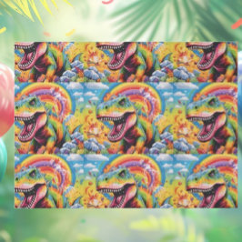 Dinosaurier Geburtstag bunt niedlich Seidenpapier