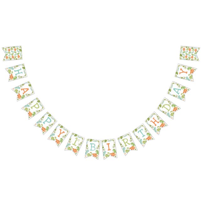 Dinosaurier Geburtstag Wimpelkette (Alle)