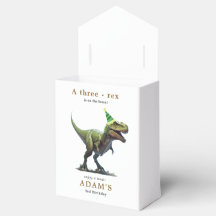 Dinosaurier-Geburtstagseinladung, Drei rex Geburts